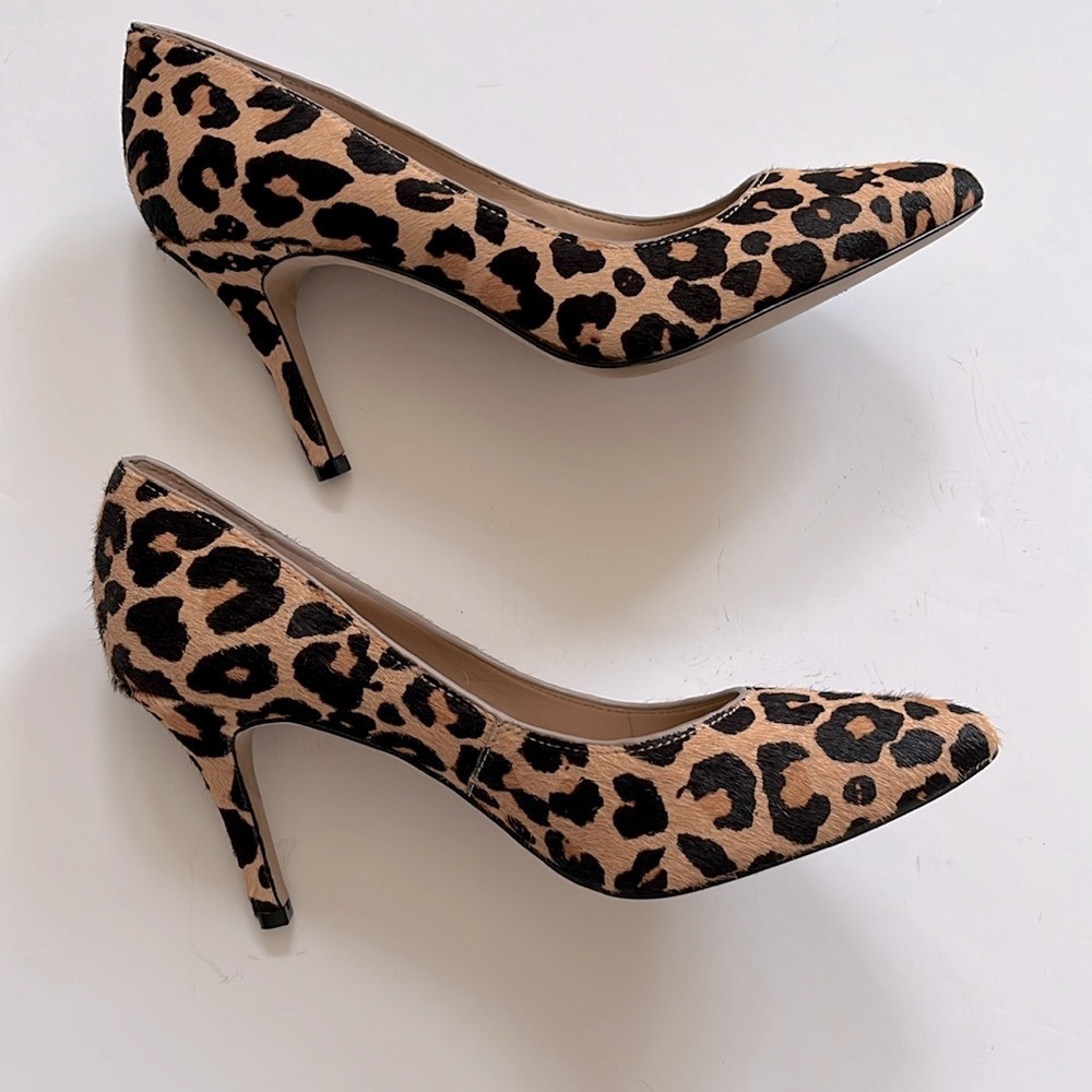 INC Animal Leopard Print Calf Hair High Heel Pumps Heels Size 7 - Picture 2 of 8